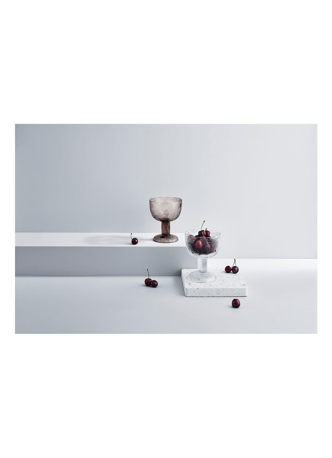 Iittala Miranda schaal op voet 11,5 cm - detail 4 transparant