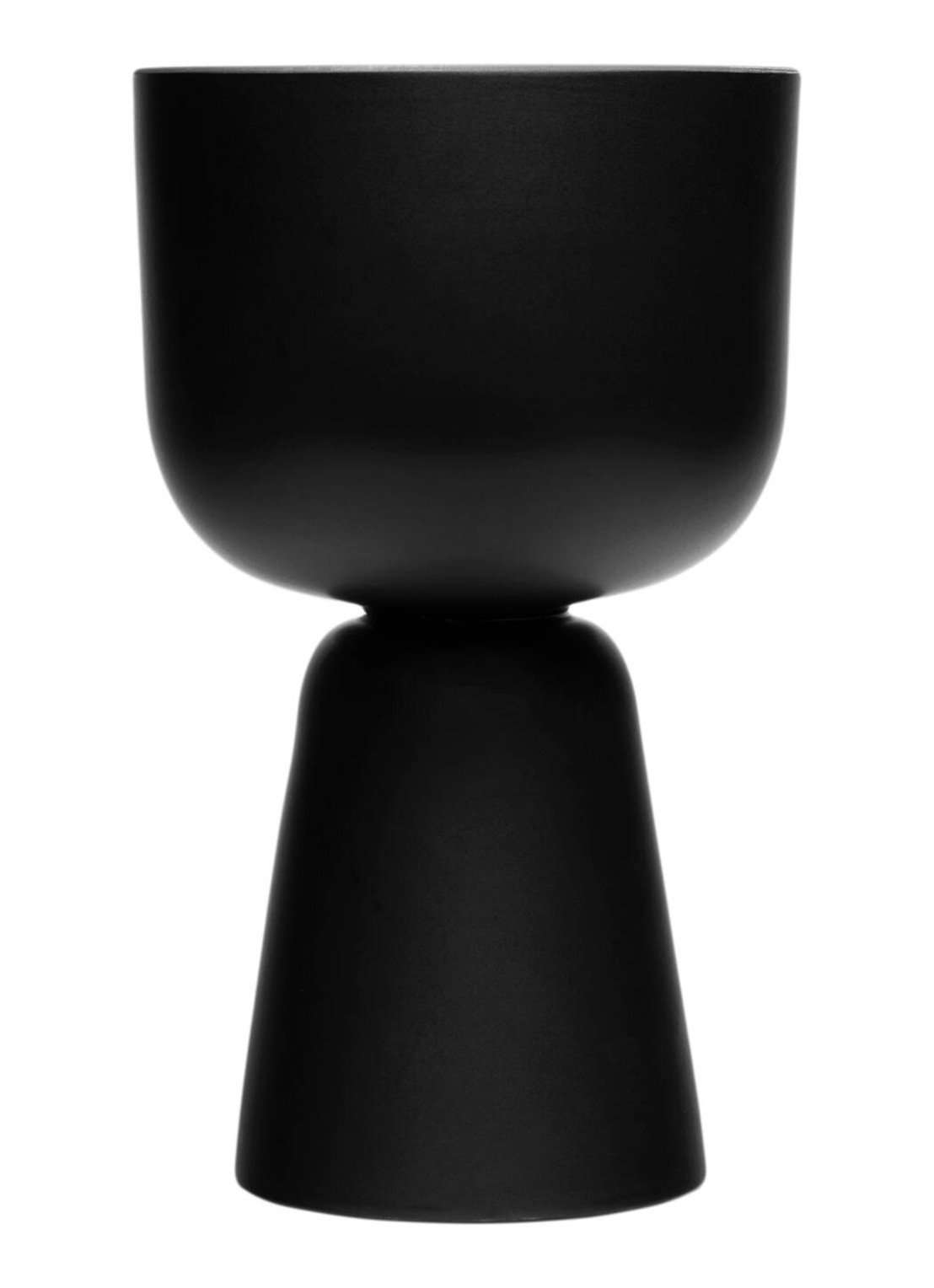 Iittala Nappula bloempot 32 x 19 cm - voorkant zwart
