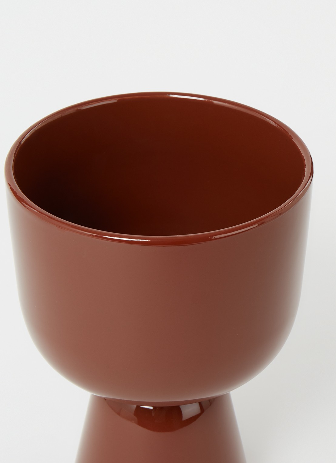 Iittala Nappula bloempot van keramiek voor binnen Ø15,5 cm - detail bruin