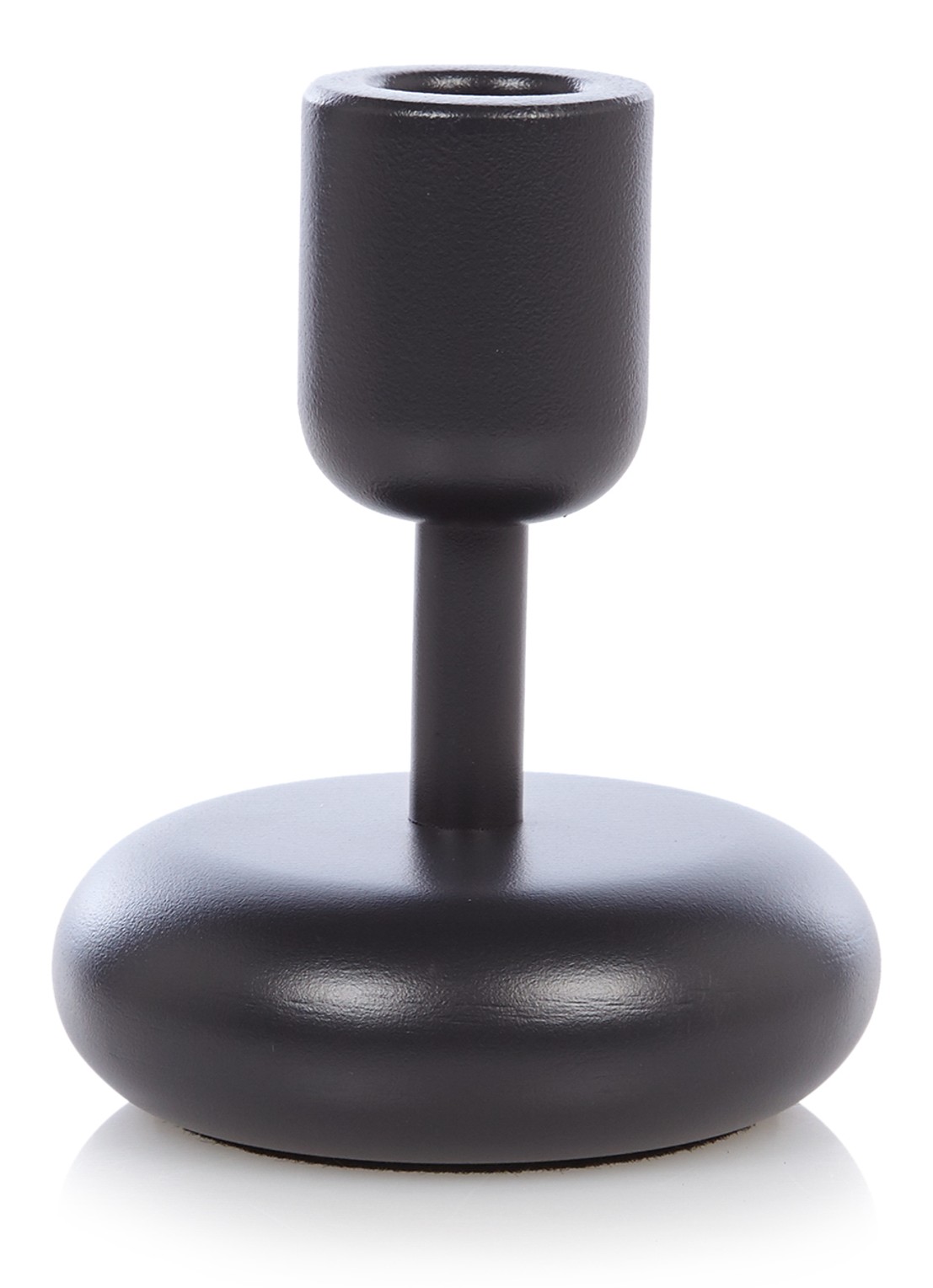 Iittala Nappula kandelaar 10,7 cm - voorkant donkergrijs