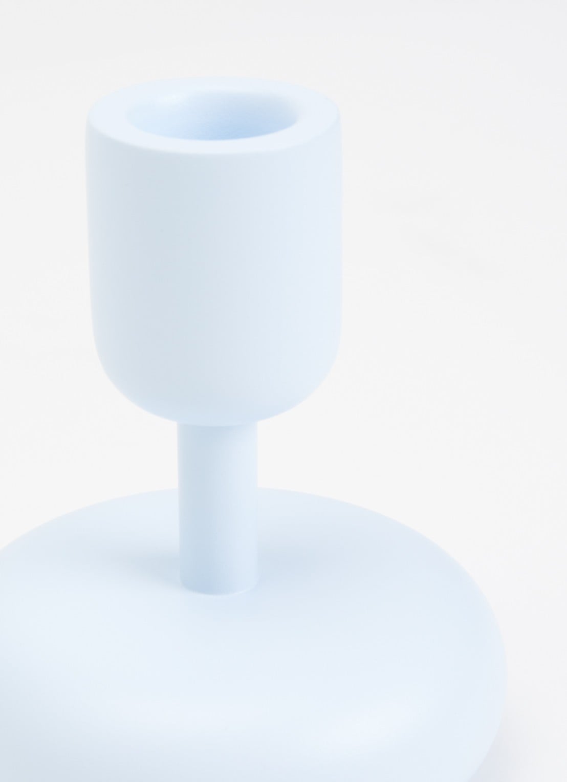 Iittala Nappula kandelaar 10,7 cm - voorkant 2 lichtblauw