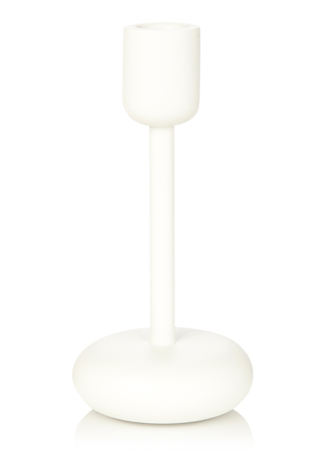 Iittala Nappula kandelaar 18,3 cm - voorkant wit