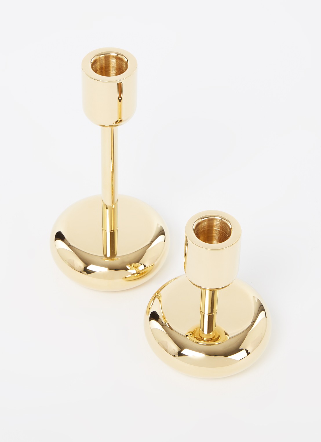Iittala Nappula kandelaar set van 2 - voorkant 2 goud