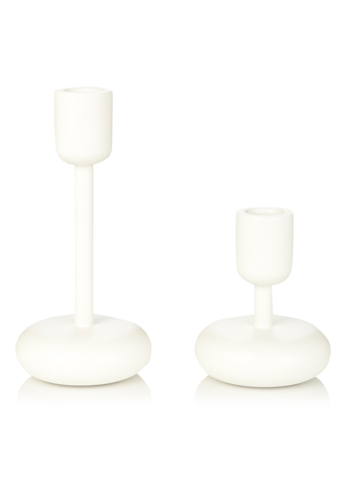 Iittala Nappula kandelaar set van 2 - voorkant wit