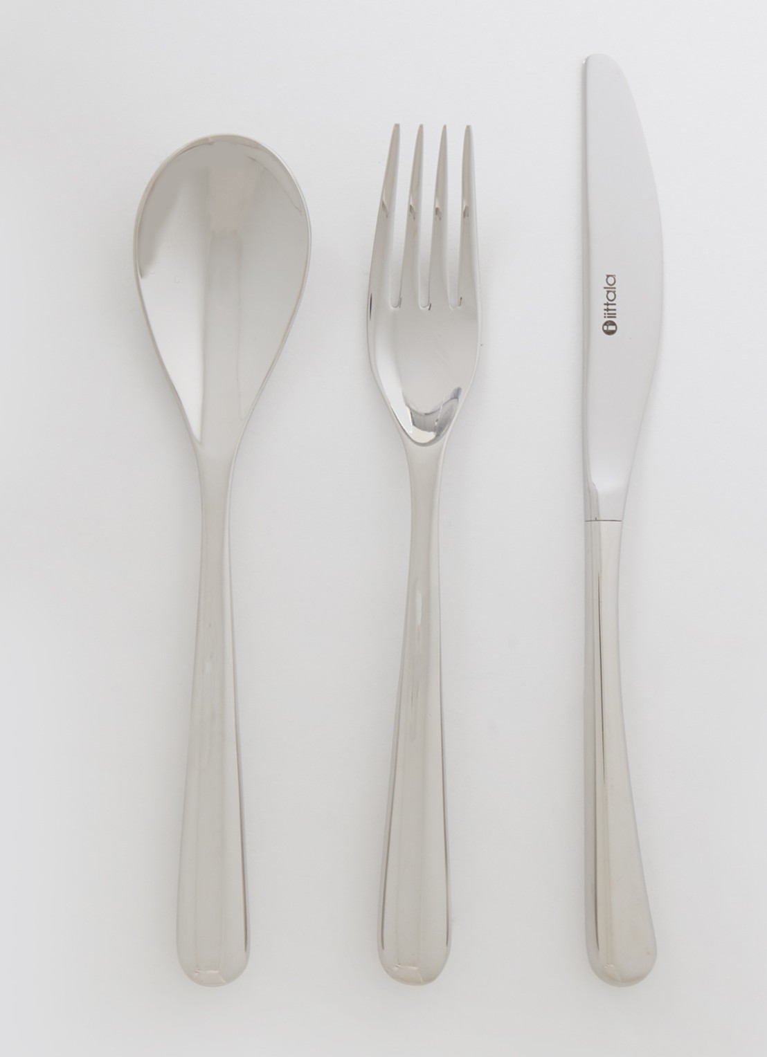 Iittala Piano bestekset 12-delig - voorkant zilver