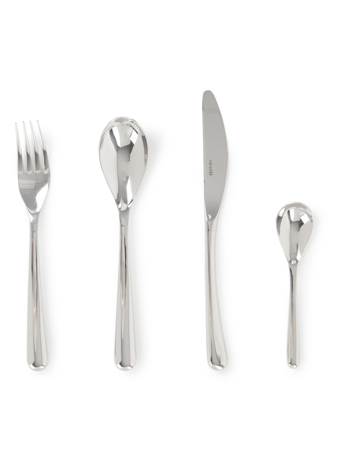 Iittala Piano bestekset 24-delig - voorkant zilver