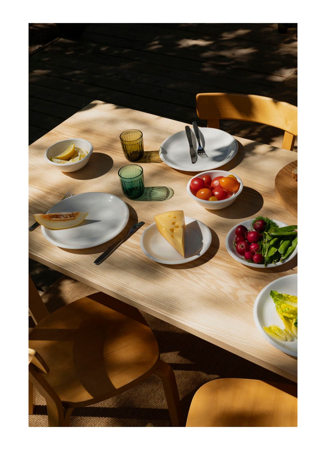 Iittala Raami ontbijtbord 20cm  - voorkant 2 wit
