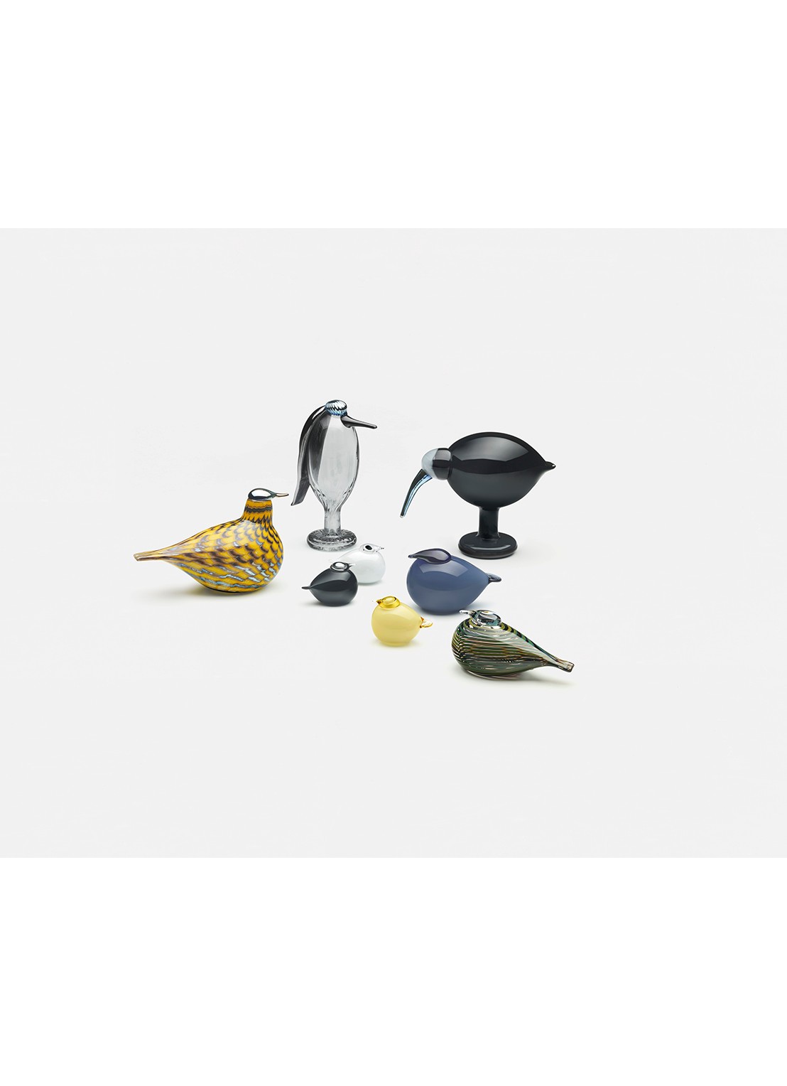 Iittala Robijnvogel van glas 13 cm - voorkant 2 multicolor