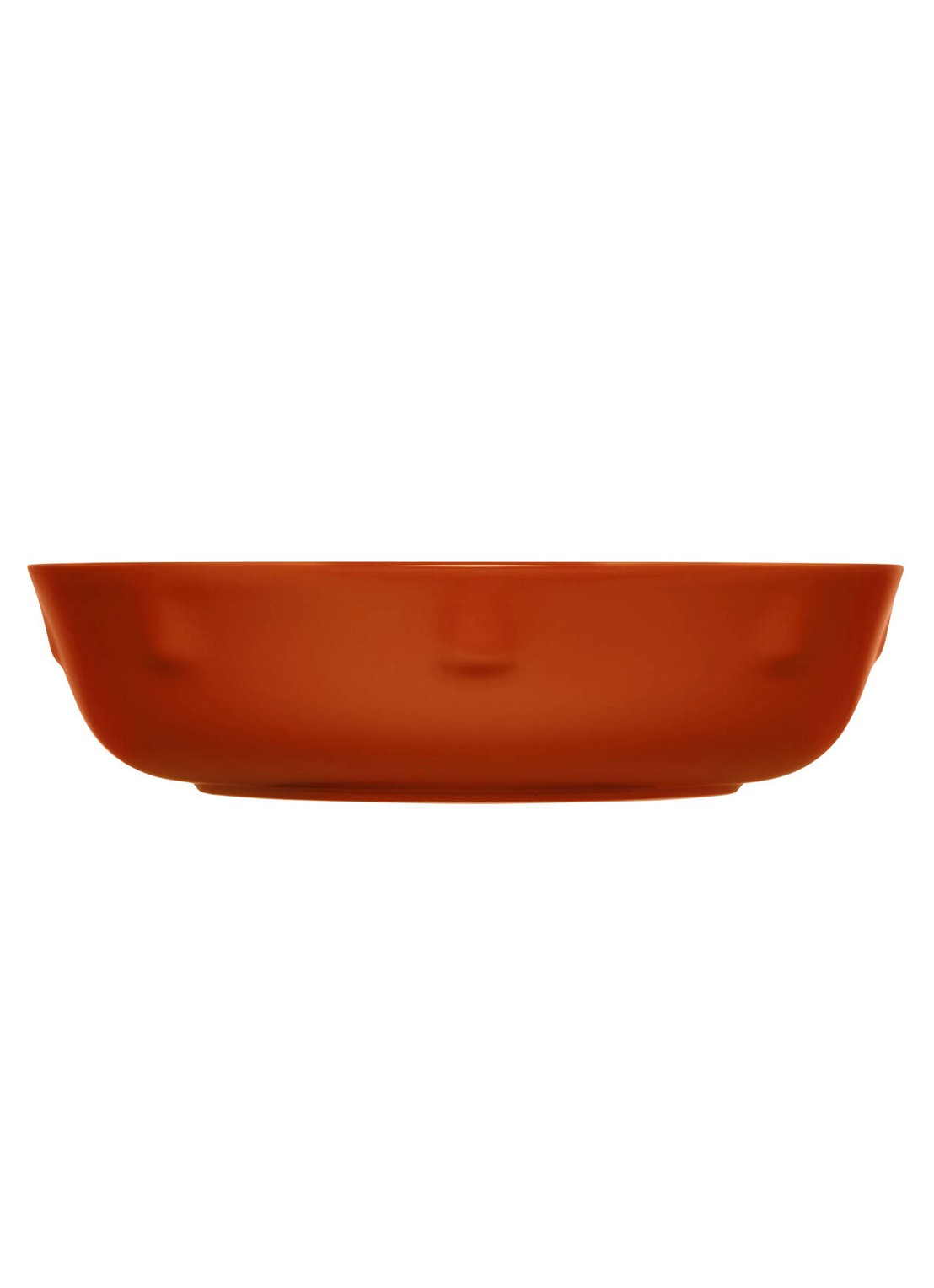Iittala Serveerschaal van porselein 27 cm - voorkant 2 bruin