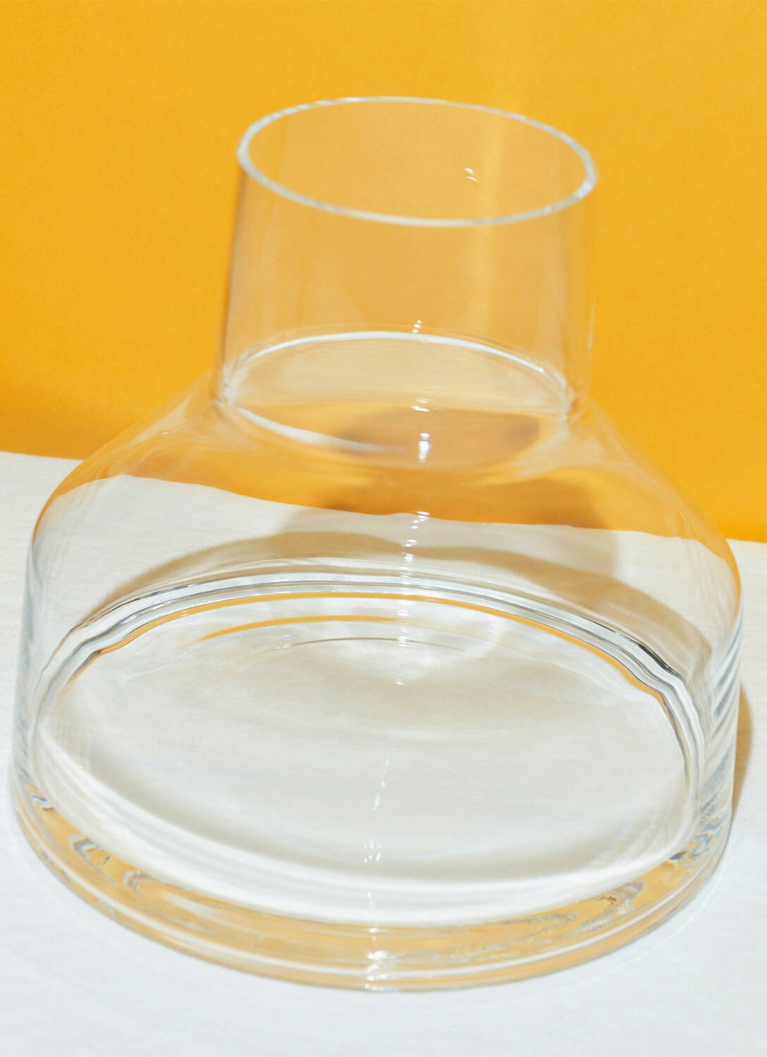 Iittala Solare Low vaas 20 cm - voorkant 2 transparant