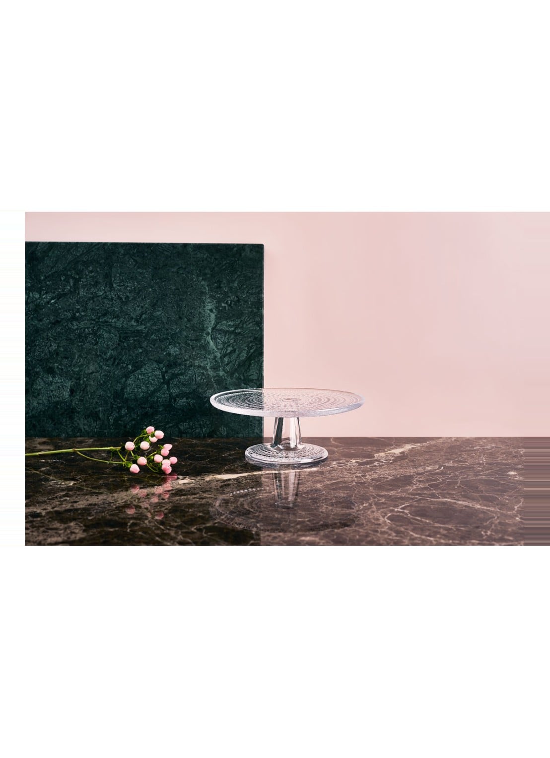 Iittala Taartplateau 24 cm - voorkant 2 transparant