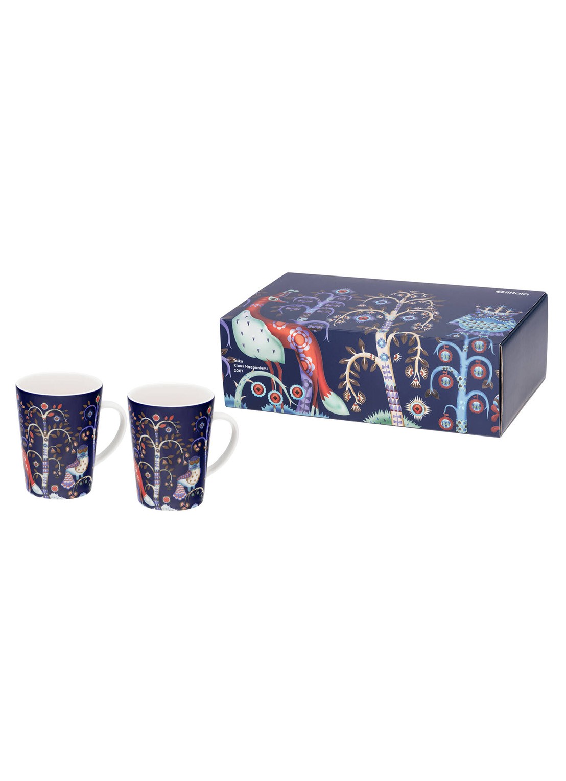 Iittala Taika mok 30 cl set van 2 - voorkant donkerblauw