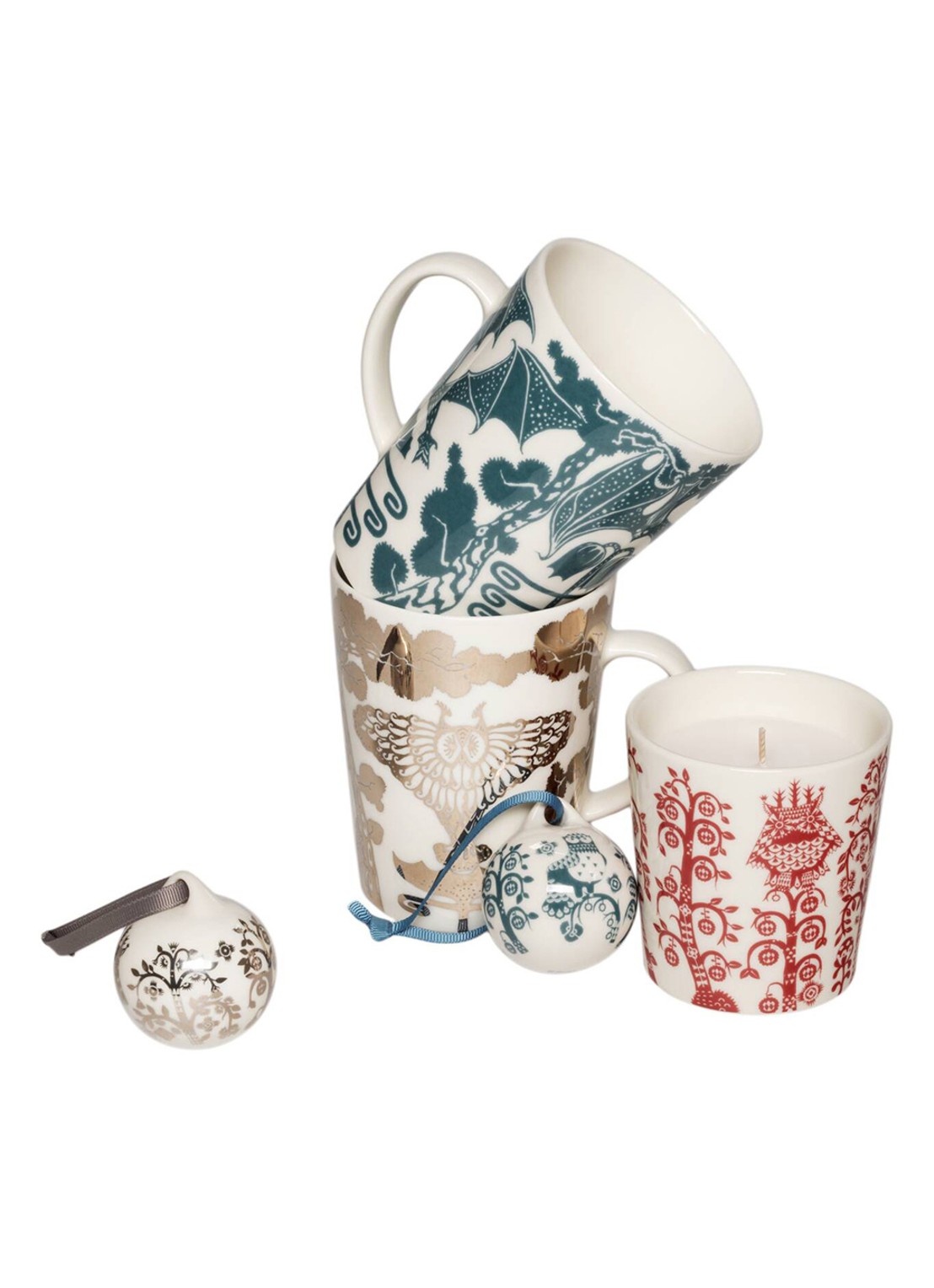 Iittala Taika mok 40 cl in giftbox - detail staalblauw