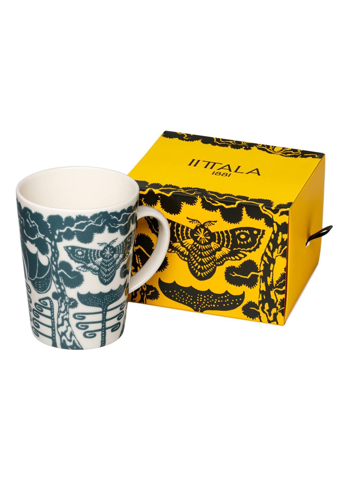 Iittala Taika mok 40 cl in giftbox - voorkant 2 staalblauw