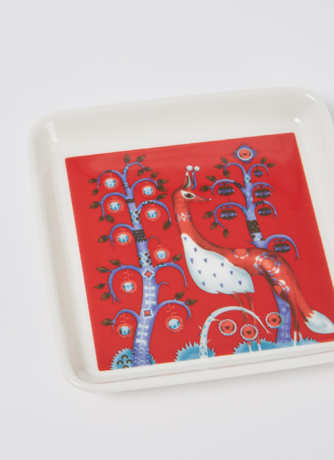 Iittala Taika serveerschaal 12 cm - detail 2 rood