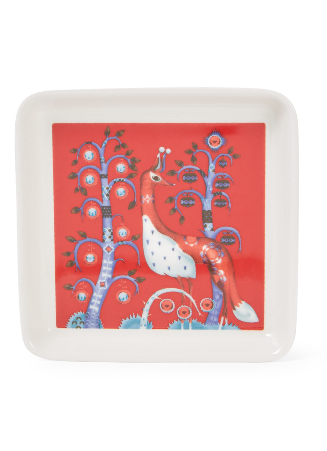 Iittala Taika serveerschaal 12 cm - voorkant 3 rood