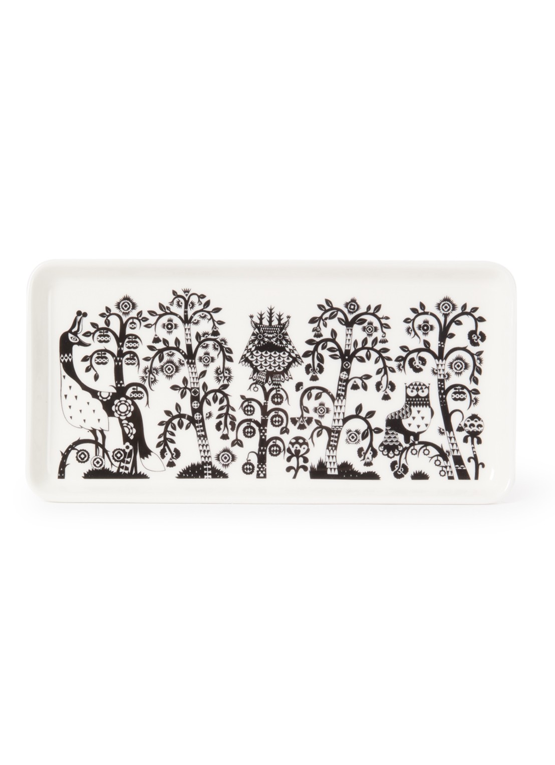 Iittala Taika serveerschaal 24 cm - voorkant 2 zwart