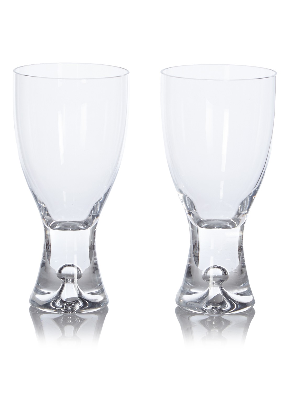 Iittala Tapio witte wijnglas 0,18 liter set van 2 - voorkant transparant