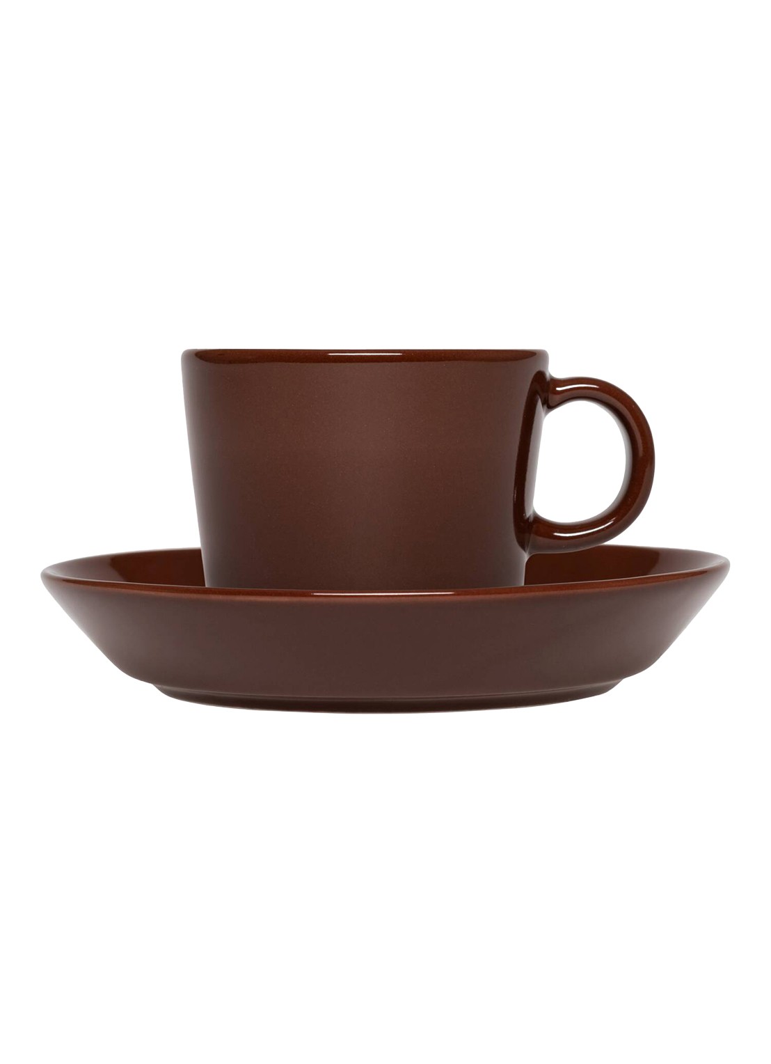 Iittala Teema espressokopje 10 cl - voorkant 2 donkerbruin