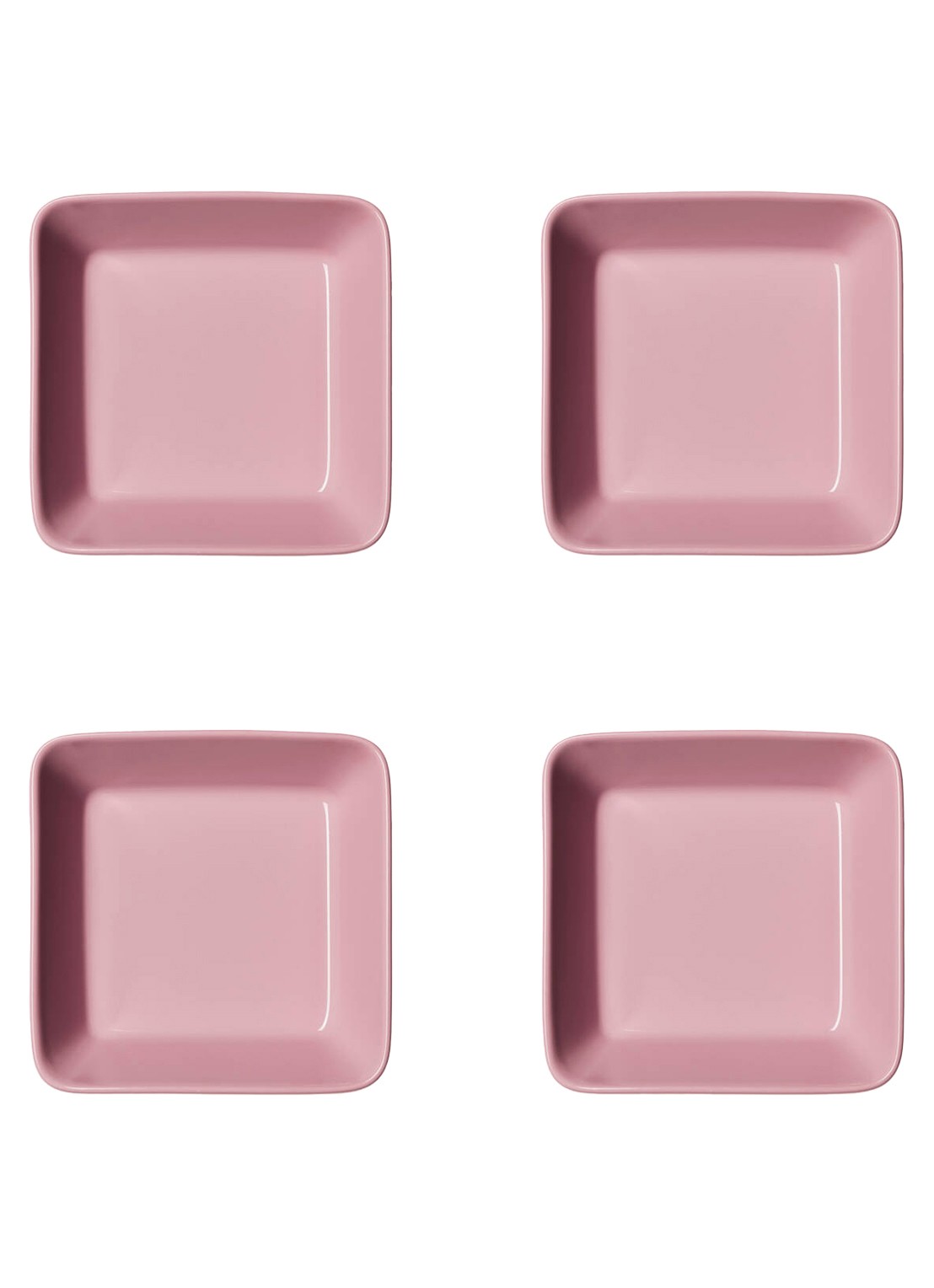 Iittala Teema schaal 12 cm set van 4 - voorkant roze