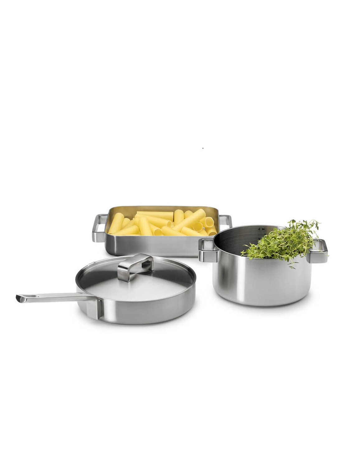 Iittala Tools kookpan met deksel Ø22 cm - voorkant 2 zilver
