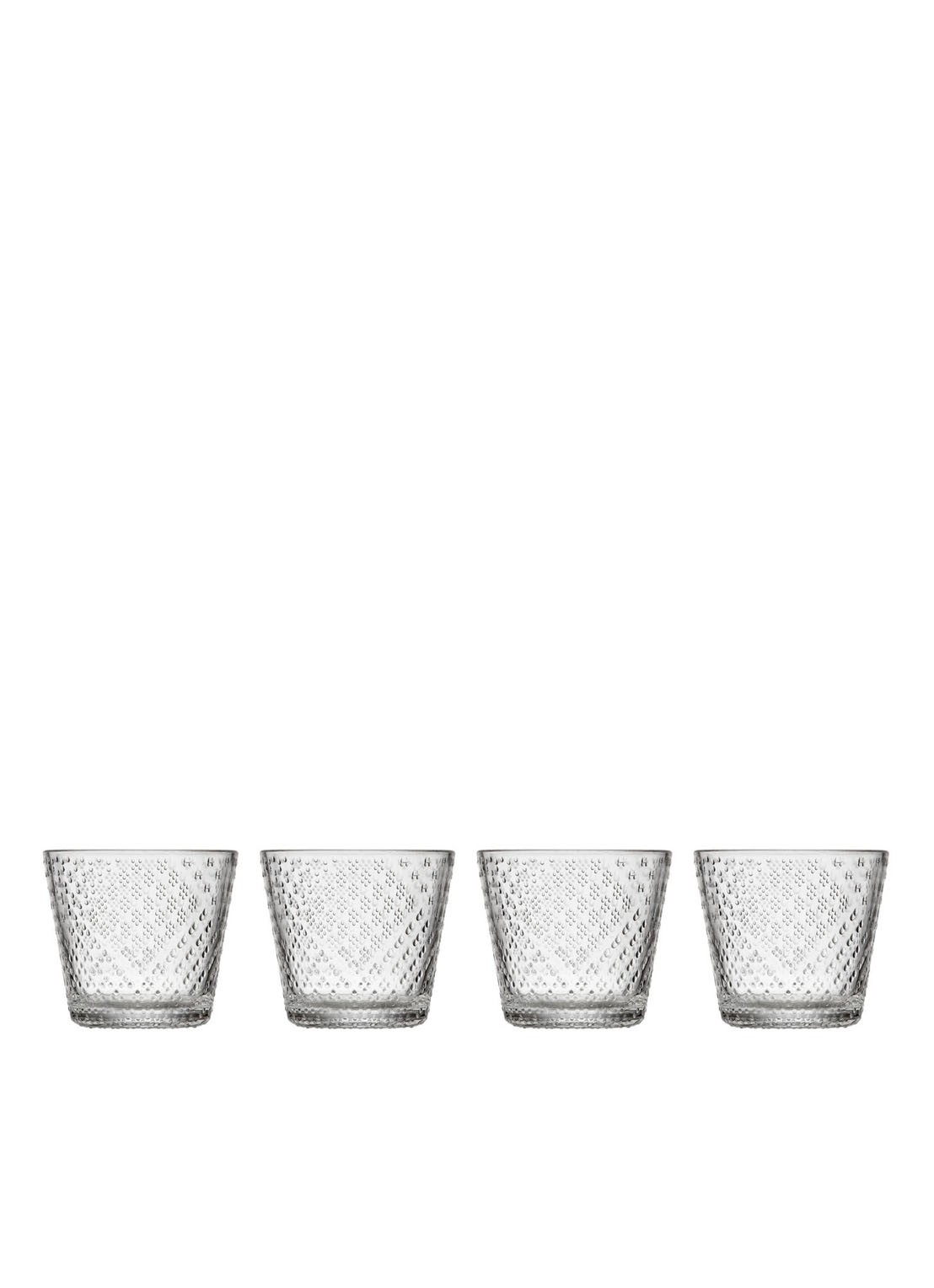 Iittala Tundra glas 29 cl set van 4 - voorkant helder