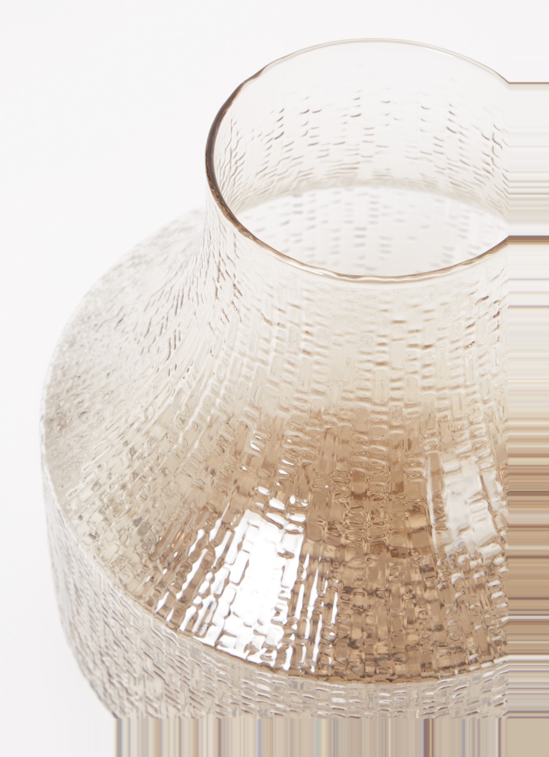 Iittala Ultima Thule vaas 19 cm - detail lichtbruin
