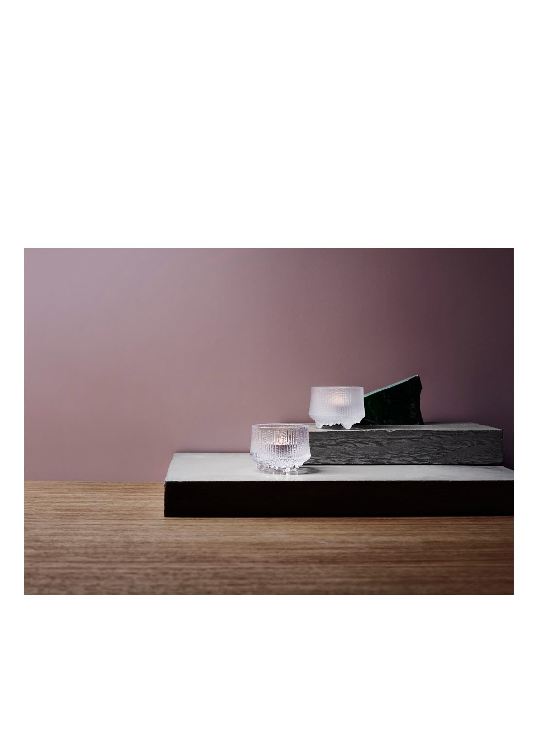 Iittala Ultima Thule waxinelichthouder 6,5 cm - detail 2 transparant
