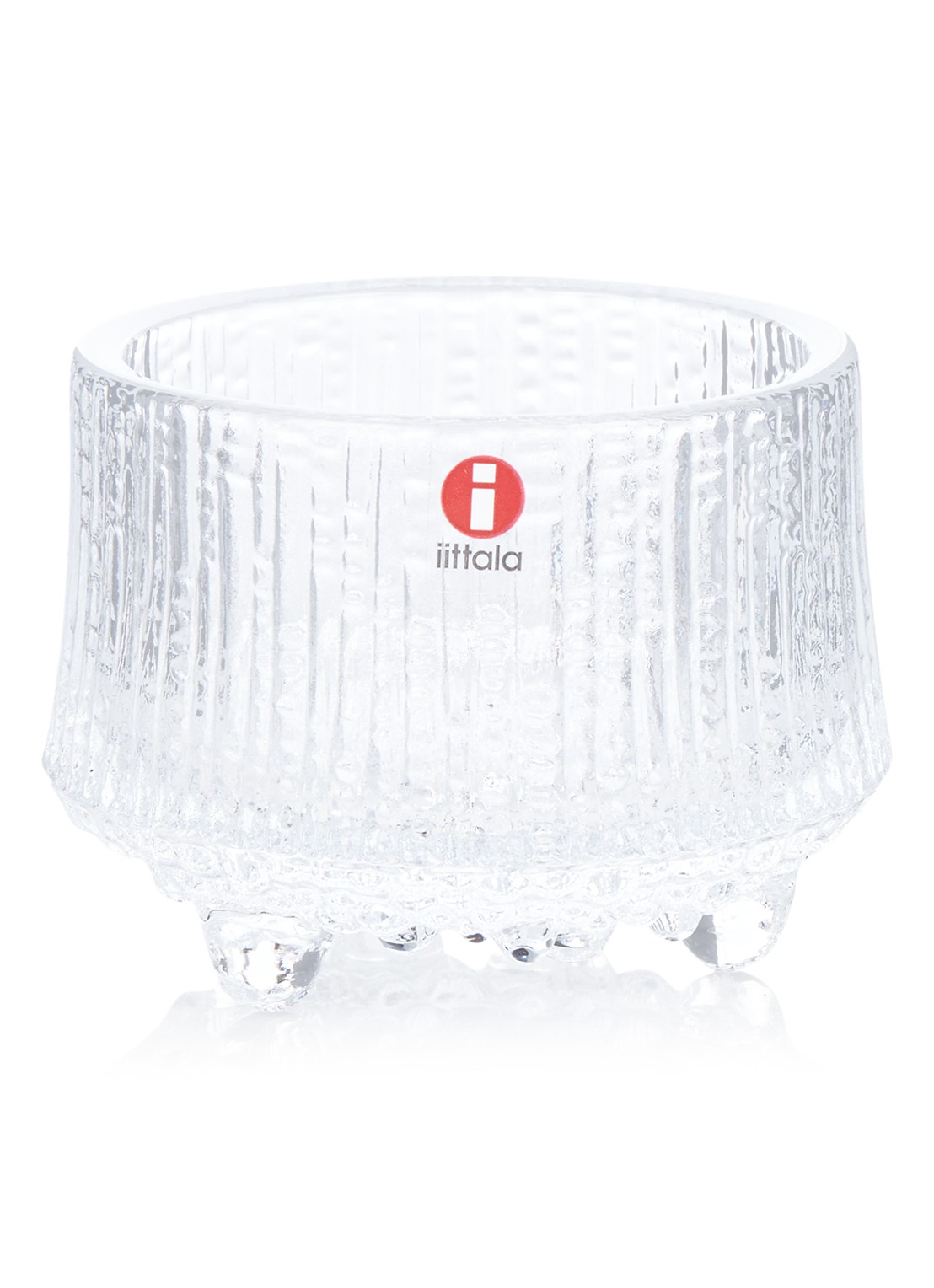 Iittala Ultima Thule waxinelichthouder 6,5 cm - voorkant transparant