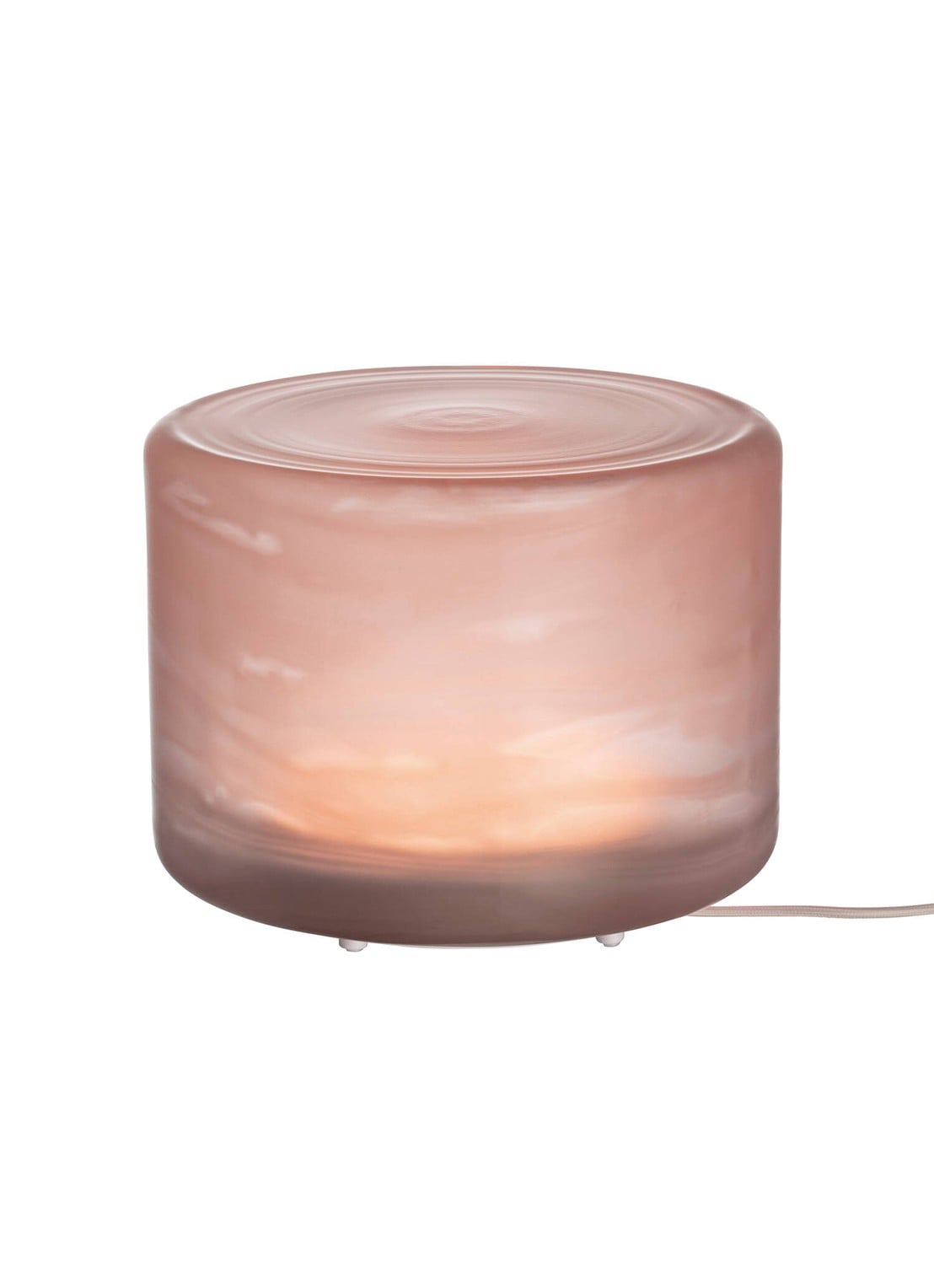 Iittala Unda tafellamp 24 cm - voorkant zalmroze