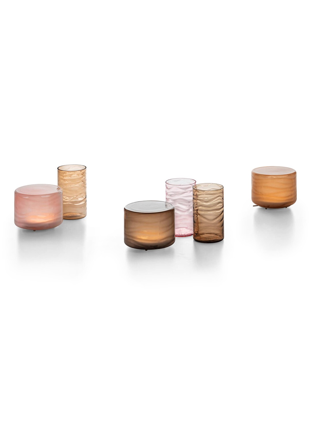 Iittala Unda vaas 25 cm - voorkant 3 zalmroze