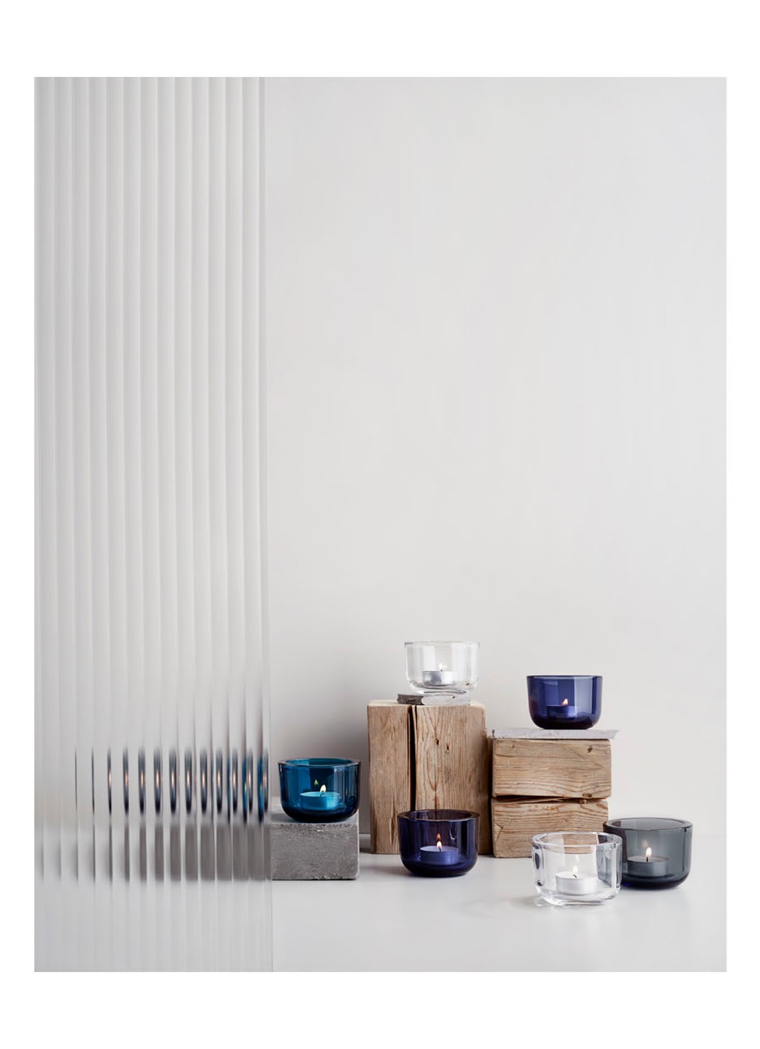 iittala Vaas 16 cm - voorkant 2 donkerblauw