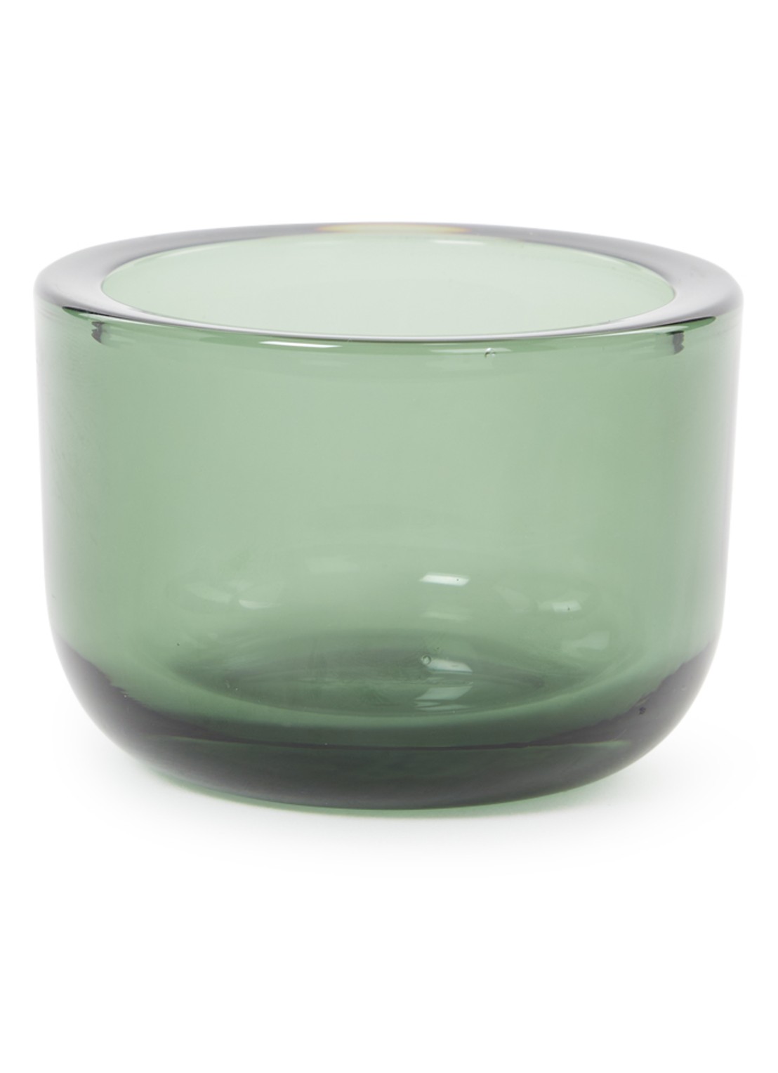 Iittala Valkea waxinelichthouder 6 cm - voorkant donkergroen