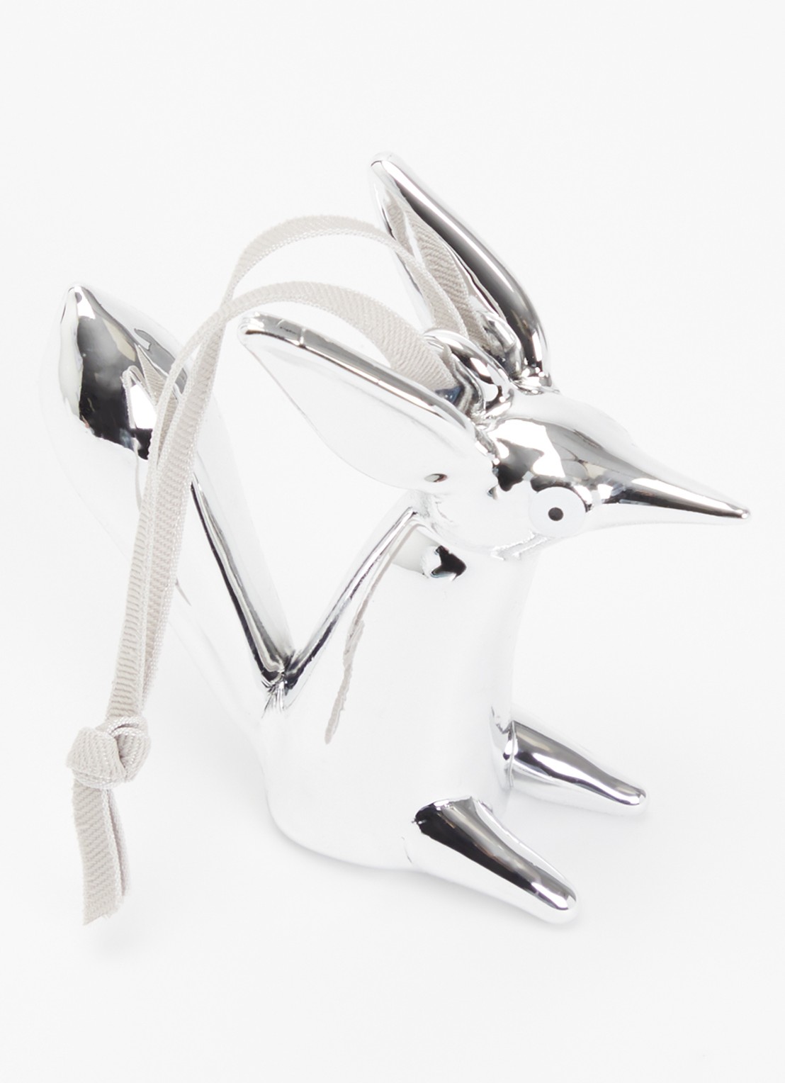 Iittala Vulpes kersthanger 8 cm  - detail zilver