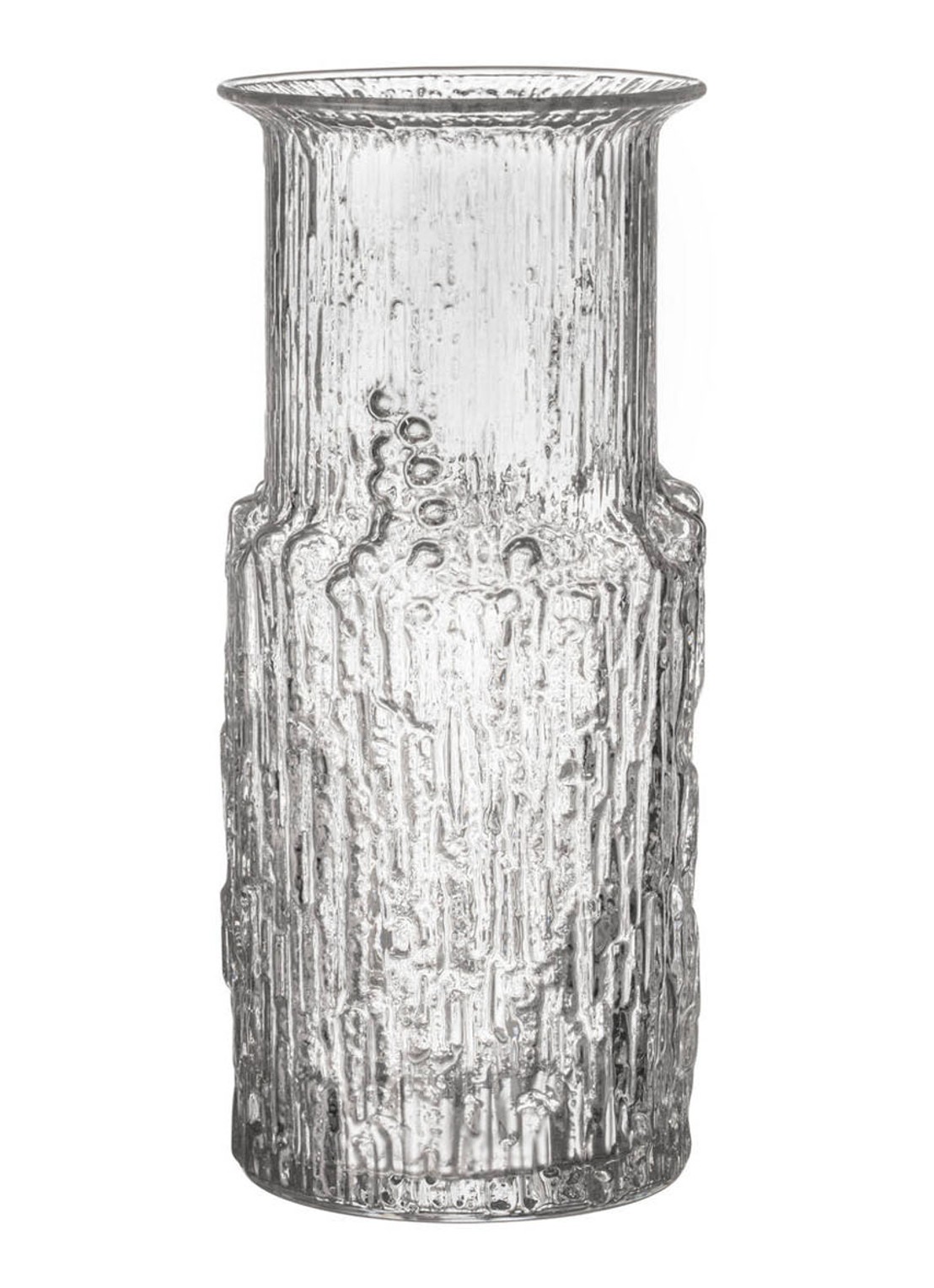 Iittala Wirkkala Arnica vaas 18 cm - voorkant transparant