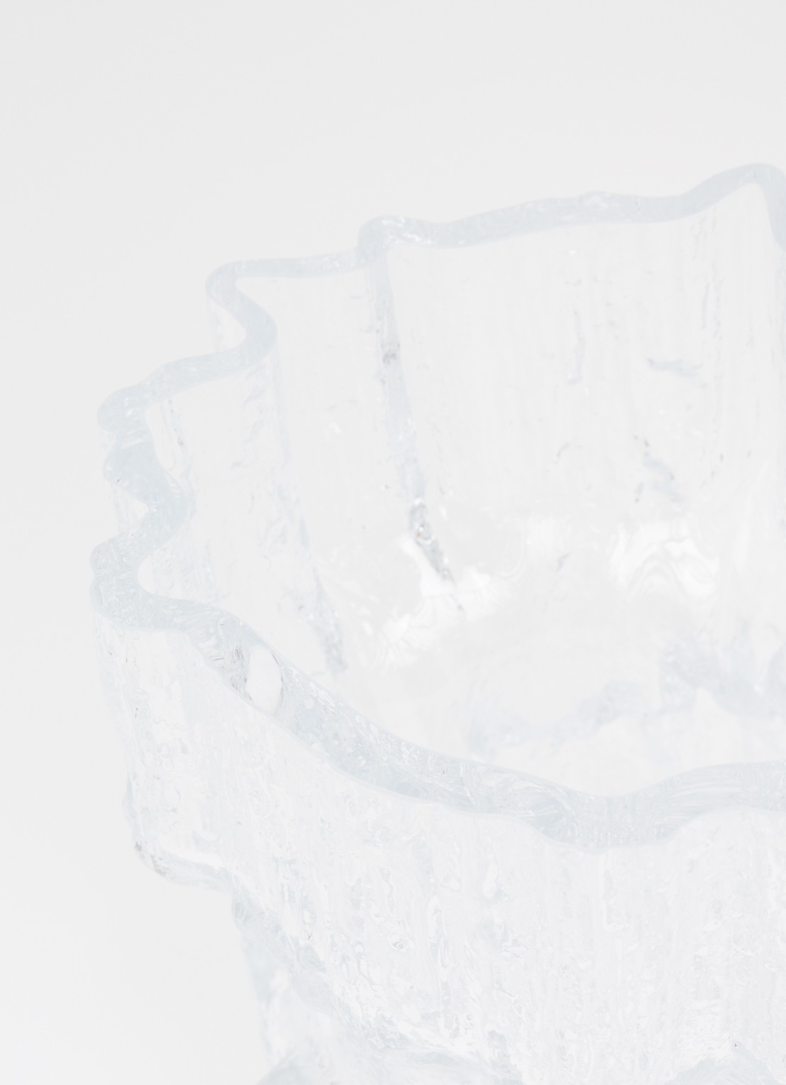 Iittala Wirkkala vaas 17 cm - voorkant 2 transparant