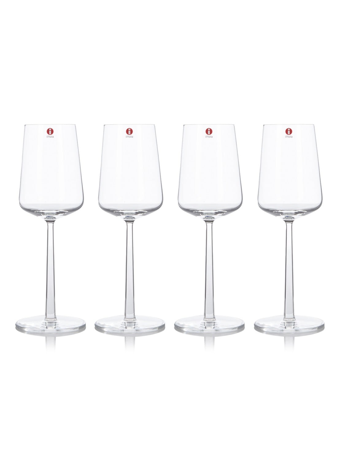 Iittala Witte wijnglas 33 cl set van 4 - voorkant transparant