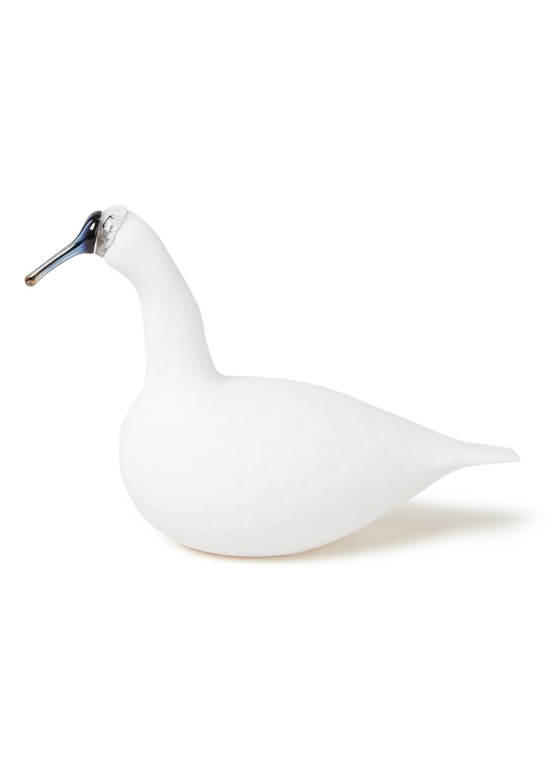 Iittala Zingende Zwaan van glas 28 cm - voorkant 3 wit