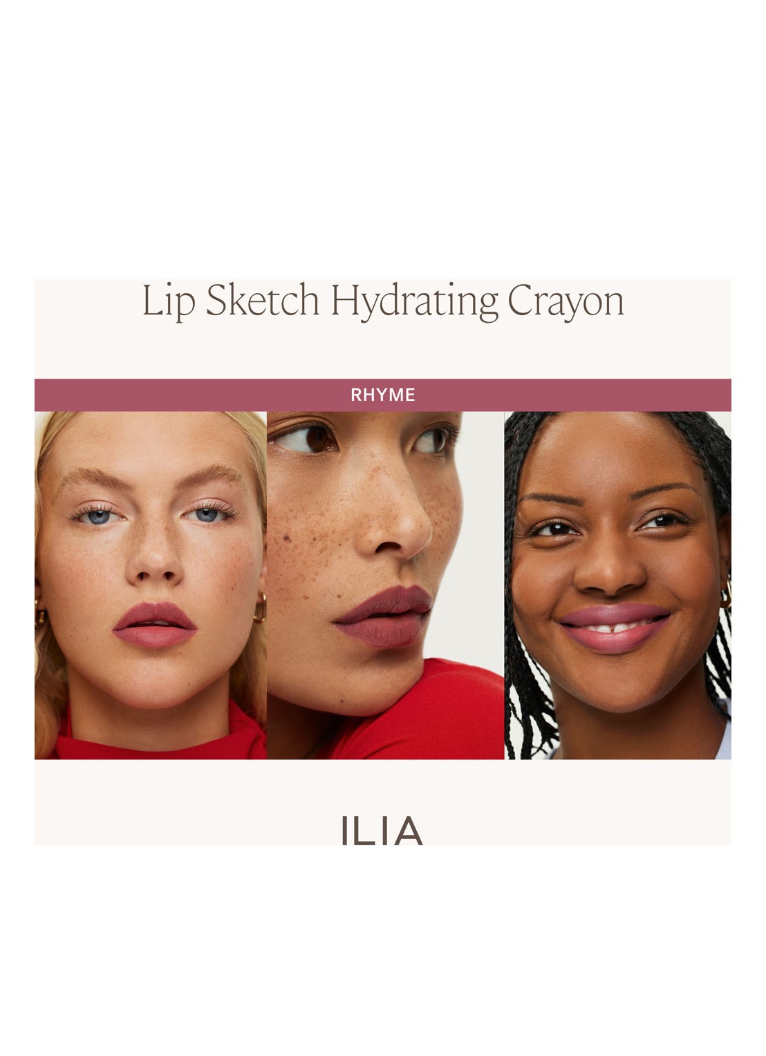 ILIA Beauty Lip Sketch Hydrating Crayon - lipstick - detail 3 rhyme
