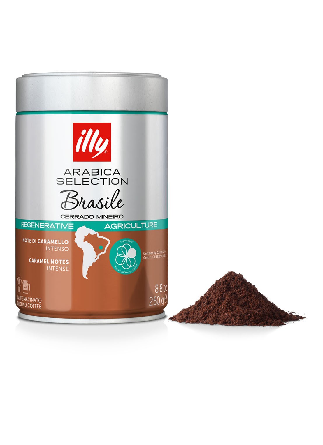 illy Arabica Selection Brazilië Cerrado Mineiro gemalen koffie 250 gram - voorkant undefined