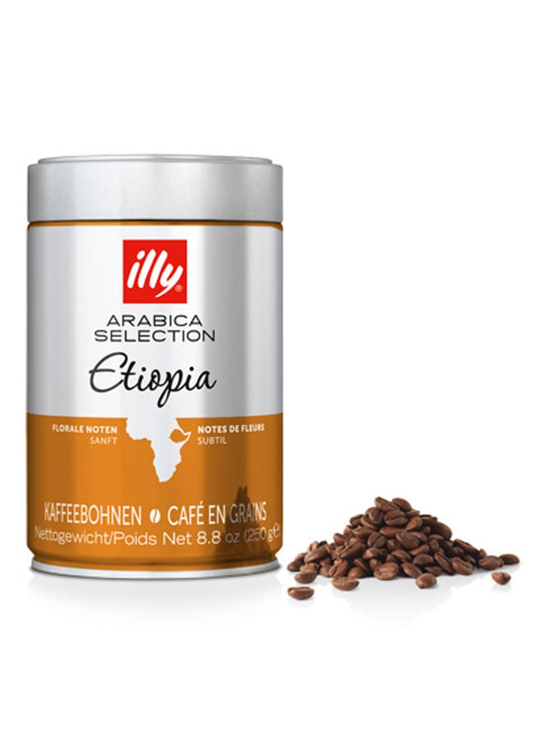 illy Arabica Selection Ethiopië koffiebonen 250 gram - voorkant undefined