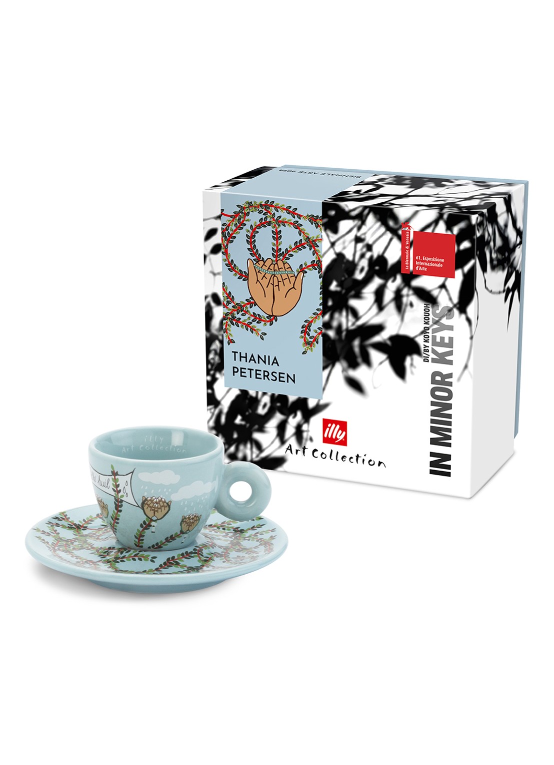 illy Biennale Petersen espressokopje met schotel in giftbox - voorkant 3 undefined