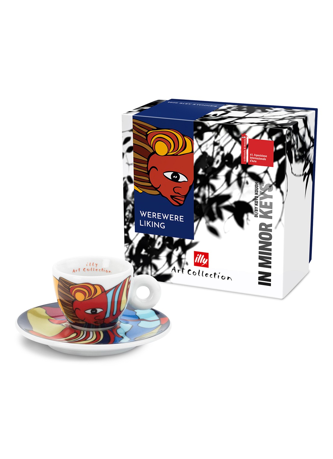 illy Biennale Werewere espressokopje met schotel in giftbox - voorkant 2 undefined