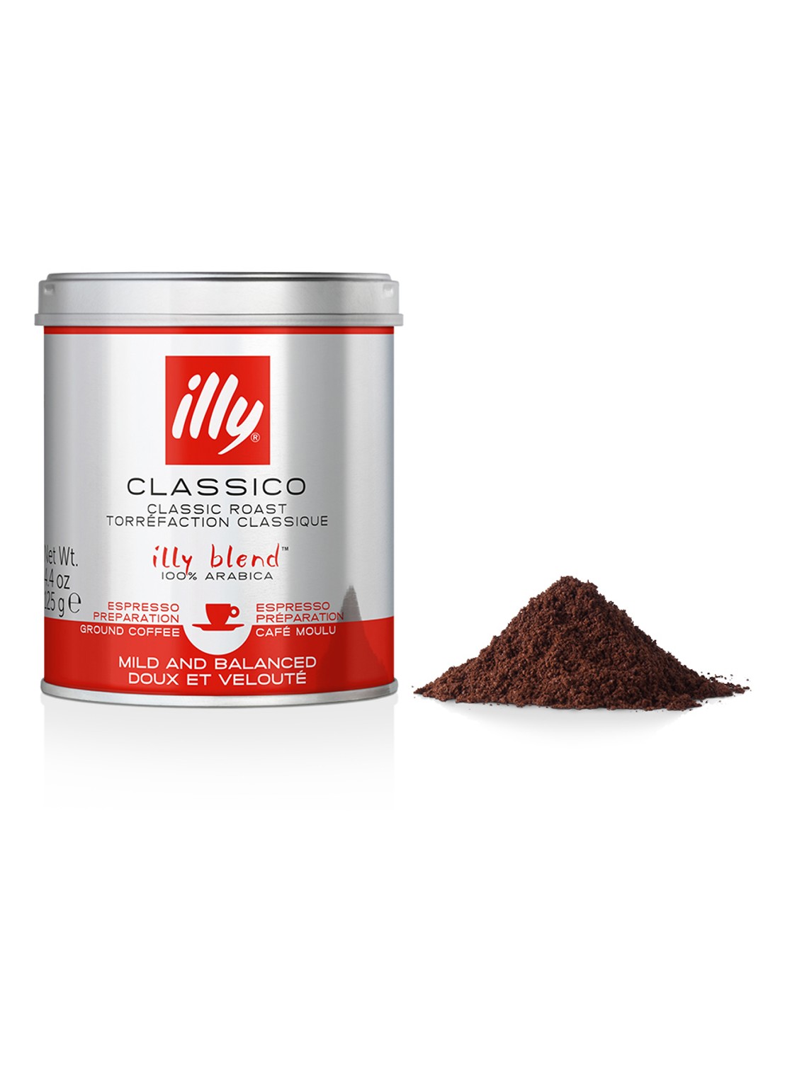 illy Classico gemalen koffie 125 gram - voorkant undefined