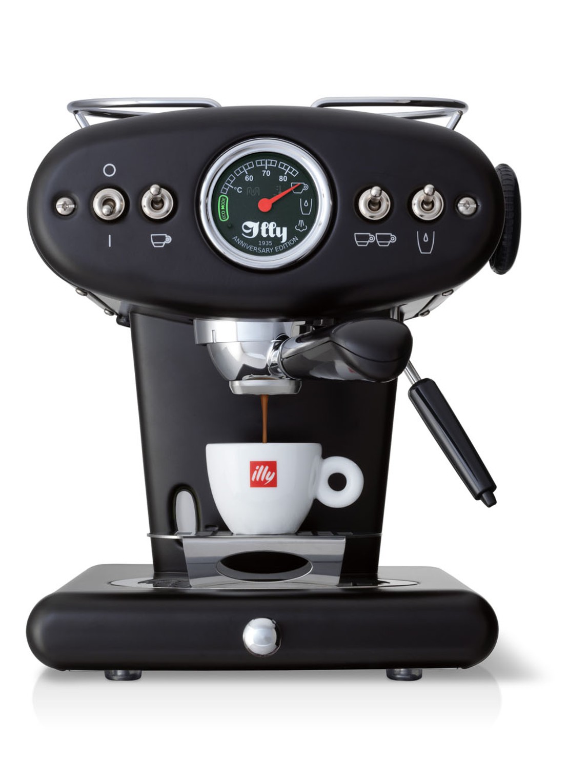 illy FrancisFrancis X1 Anniversary ESE & Ground espressomachine - detail 3 zwart