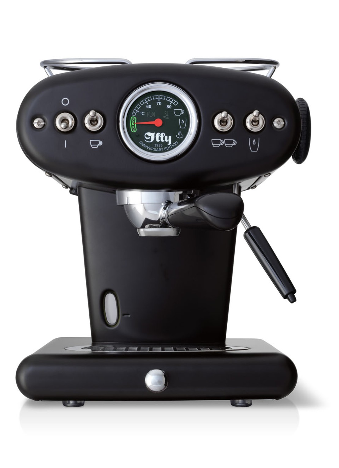 illy FrancisFrancis X1 Anniversary ESE & Ground espressomachine - voorkant 4 zwart