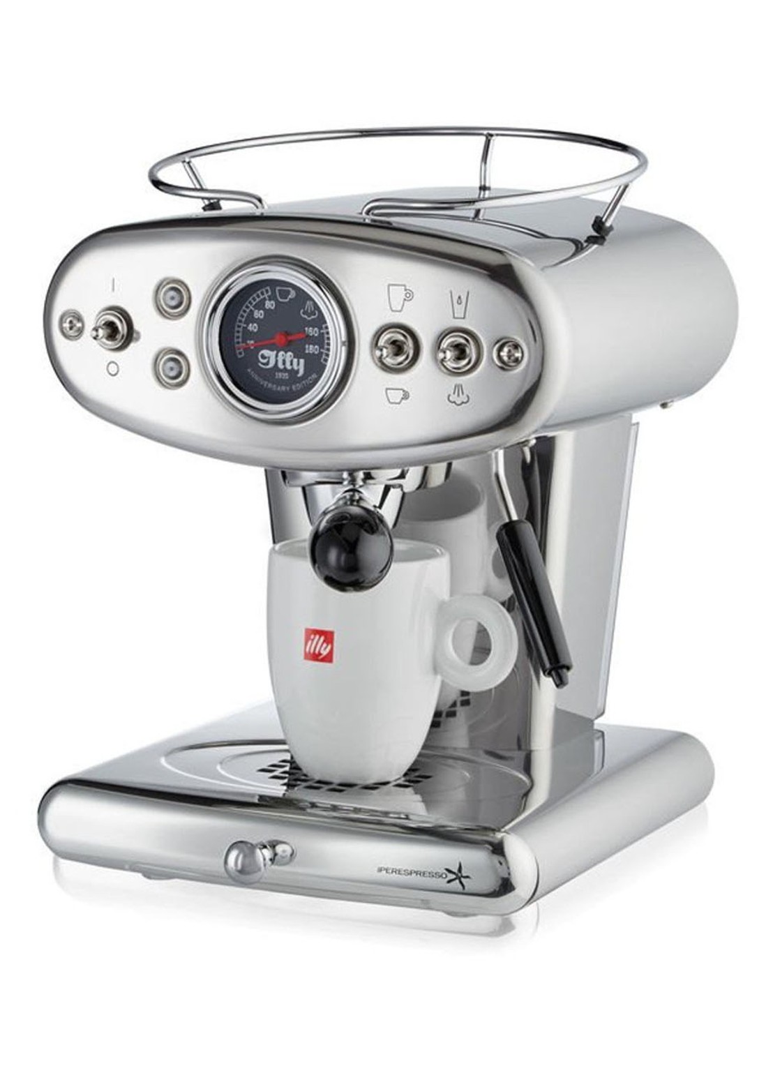 illy FrancisFrancis X1 Anniversary Iperespresso espressomachine 60249 - voorkant 5 zilver
