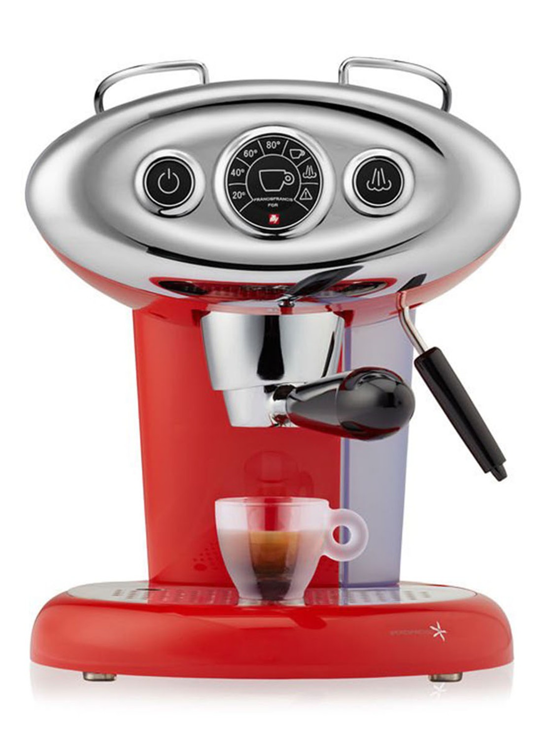 illy FrancisFrancis X7.1 espressomachine 1,2 liter - voorkant steenrood