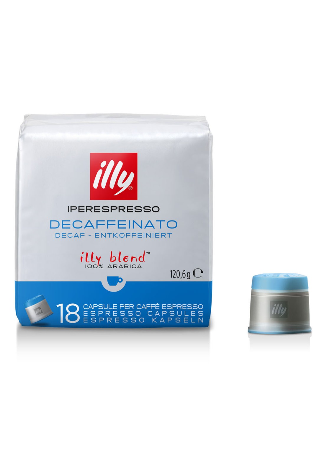 illy Iperespresso Decaf koffiecapsules 18 stuks - voorkant undefined