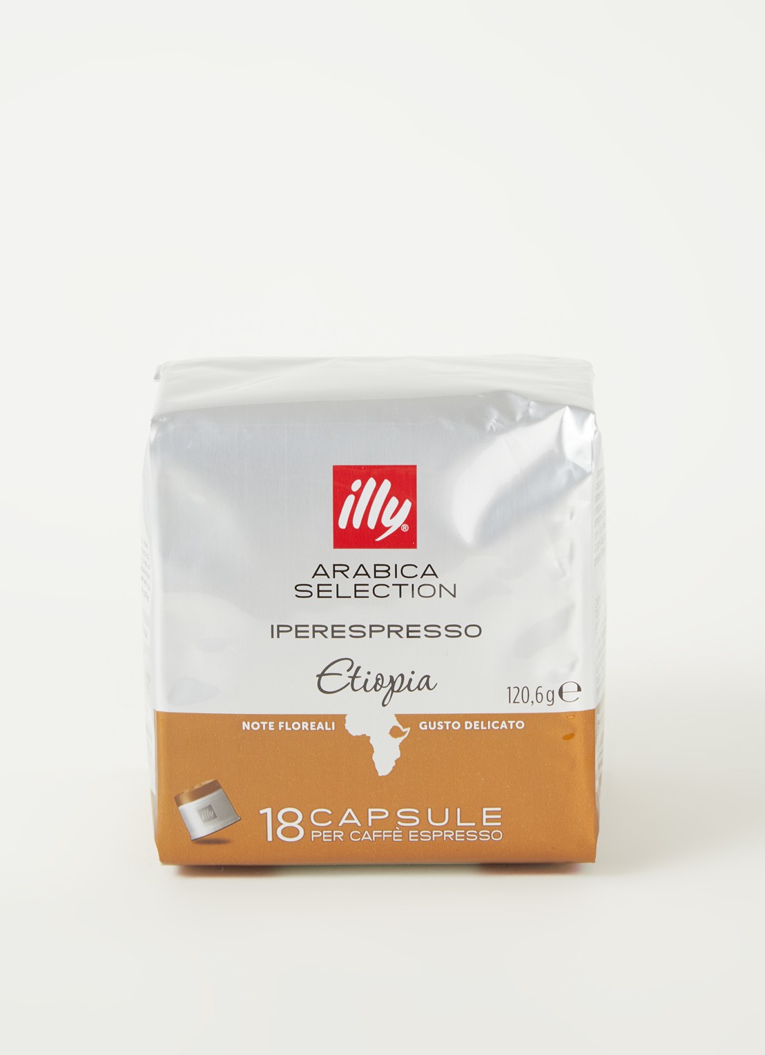 illy Iperespresso Etiopia Arabica Selection capsules 18 stuks - voorkant 2 oranje